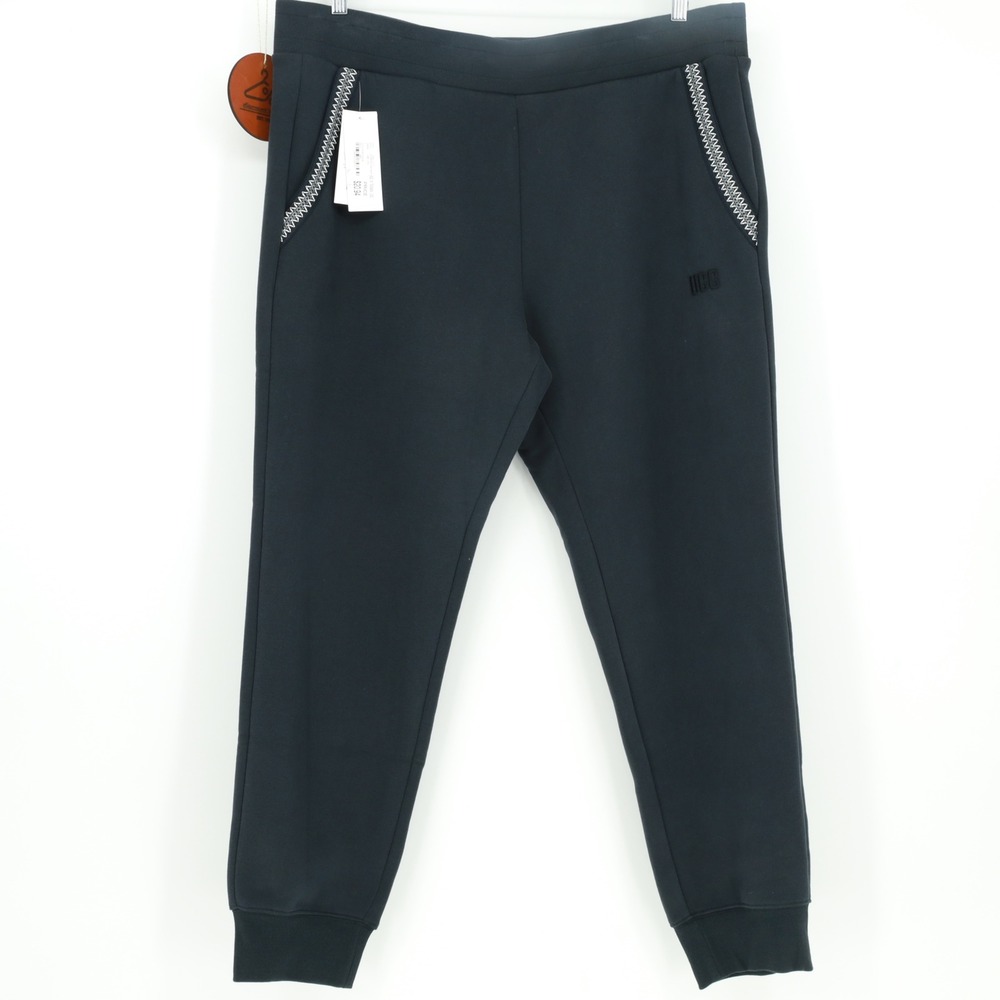 UGG Australia Mens Tasman Braid Joggers Black Size XXL Fleece Sweatpants